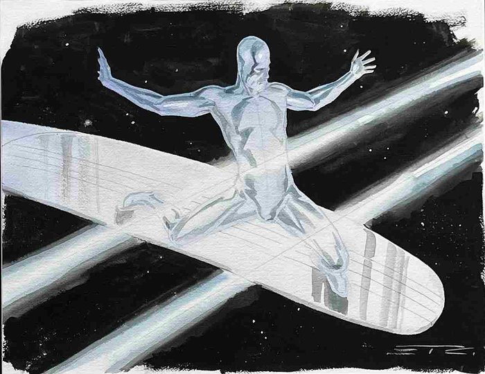 Esad T. Ribic - Silver Surfer: Cosmic Voyage - Original Painting - Hand Signed