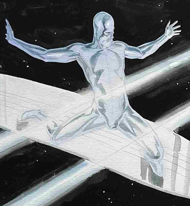 Esad T. Ribic - Silver Surfer: Cosmic Voyage - Original Painting - Hand Signed