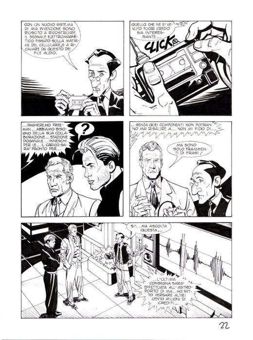 Bonazzi, Germano - 3 Original page - Nathan Never #243 - "Incursione notturna" - 2011