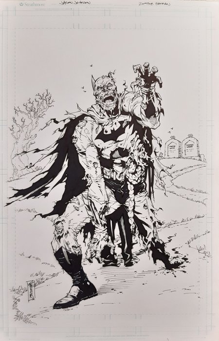 Jason Johnson - 1 Original drawing - Batman - Zombie Batman - 2021