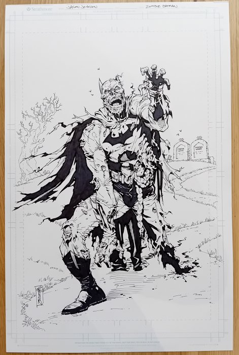 Jason Johnson - 1 Original drawing - Batman - Zombie Batman - 2021