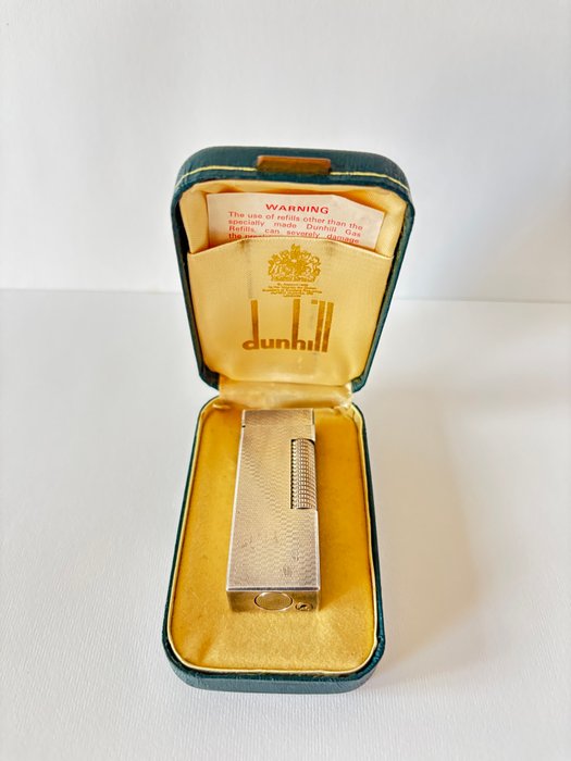 Dunhill - Rollagas in original box - Lommelighter - Forsølvet