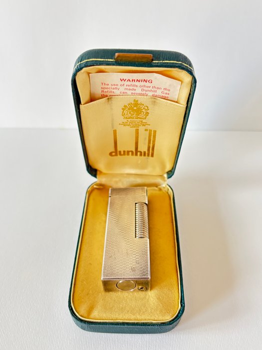 Dunhill - Rollagas in original box - Lommelighter - Forsølvet