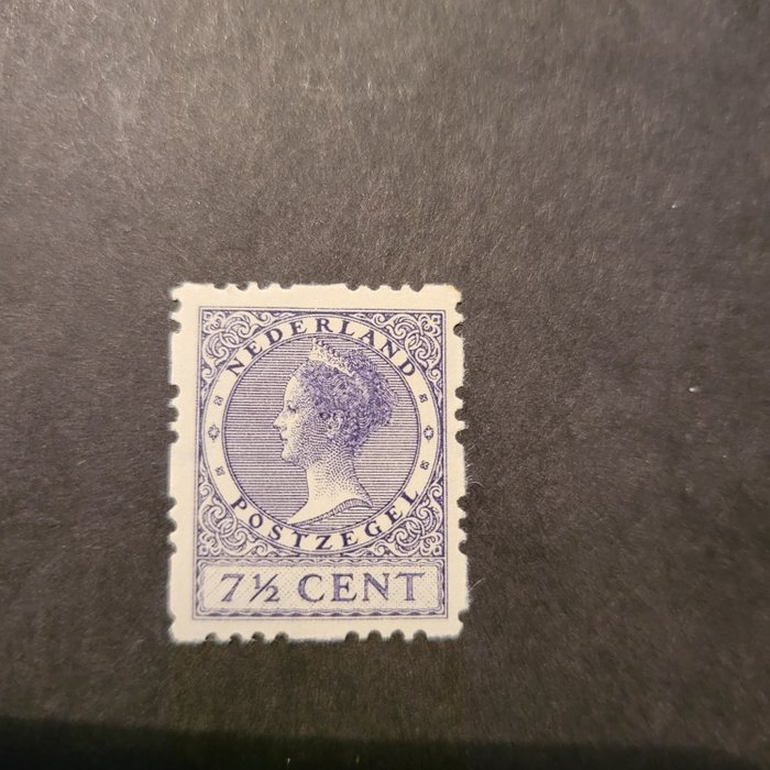 Holland 1927 - firesidet prøveperforering + certifikat - NVPH 32R