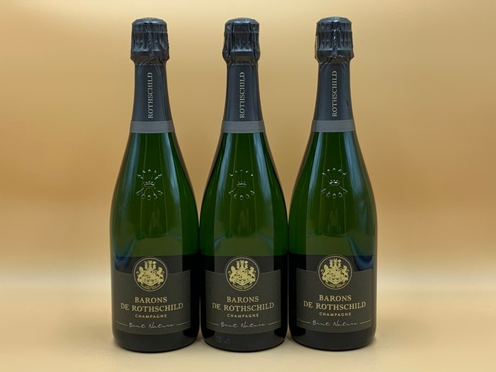 Barons de Rothschild, brut Nature - Champagne - 3 Flasker (0,75 L)