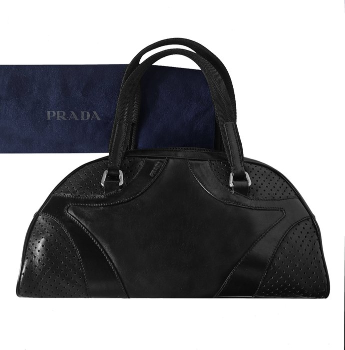 Prada - Bowling Bauletto Pelle - Håndtaske