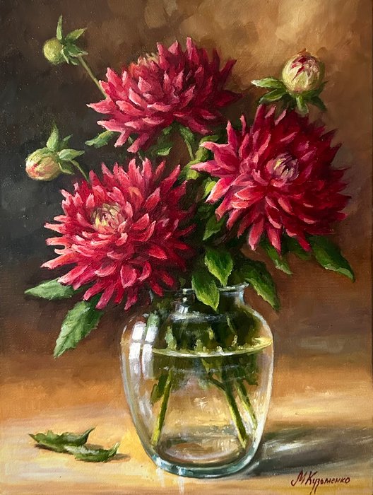 Merie Khys (XX-XXI) - Bouquet of dahlias