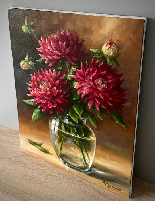 Merie Khys (XX-XXI) - Bouquet of dahlias