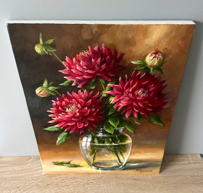 Merie Khys (XX-XXI) - Bouquet of dahlias