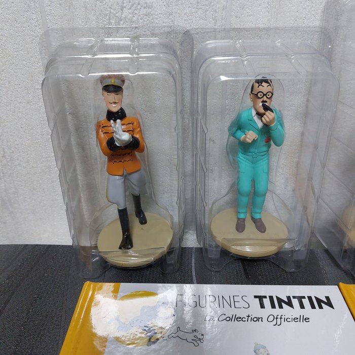 Moulinsart - Hergé - Statuette - Figurines Tintin - La Collection Officielle - les N°20 26 27 et 37 avec livret et certificat (4) - Harpiks