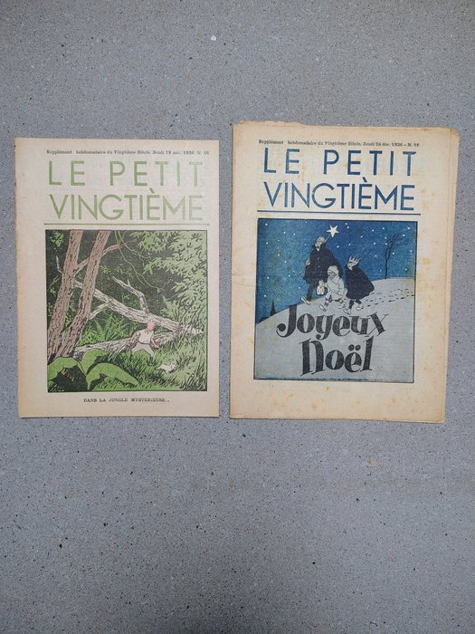 Le Petit Vingtième 46 + 51 - Les nouvelles aventures de Tintin et de Milou - 2 Magasiner - 1936