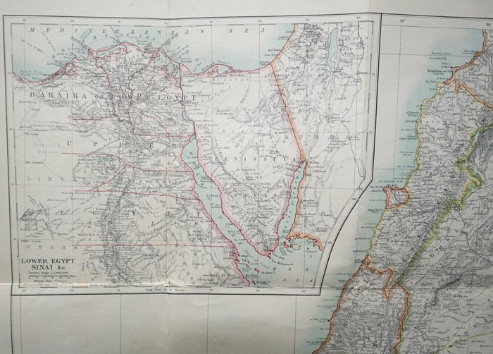 Middle East - Israel / Palæstina; W.  A.K. Johnston - War Map Of Palestine - ca. 1915