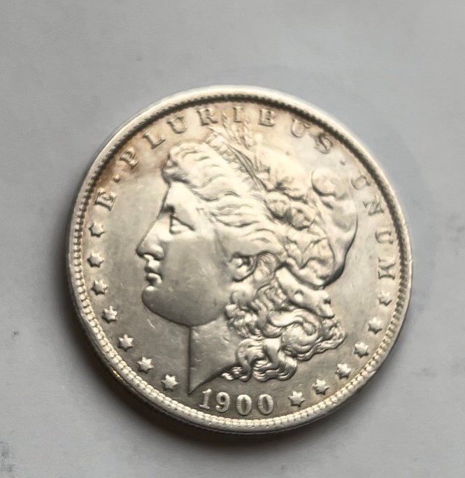 Förenta staterna Morgan Dollar 1900-O/CC ("O" mintmark struck over "CC")