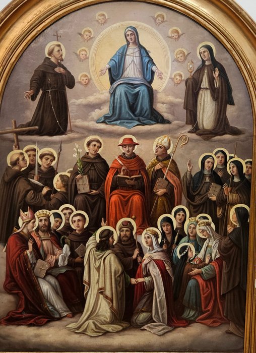 European School (XIX) - Madonna and Saints