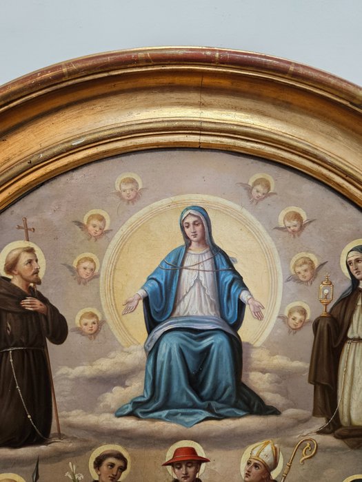 European School (XIX) - Madonna and Saints