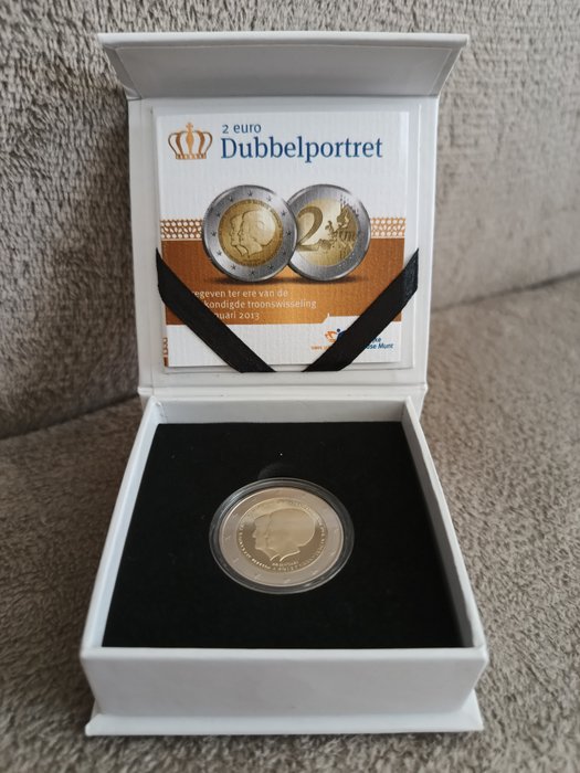 Holland. 2 Euro 2013 "Dubbelportret" Proof  (Ingen mindstepris)