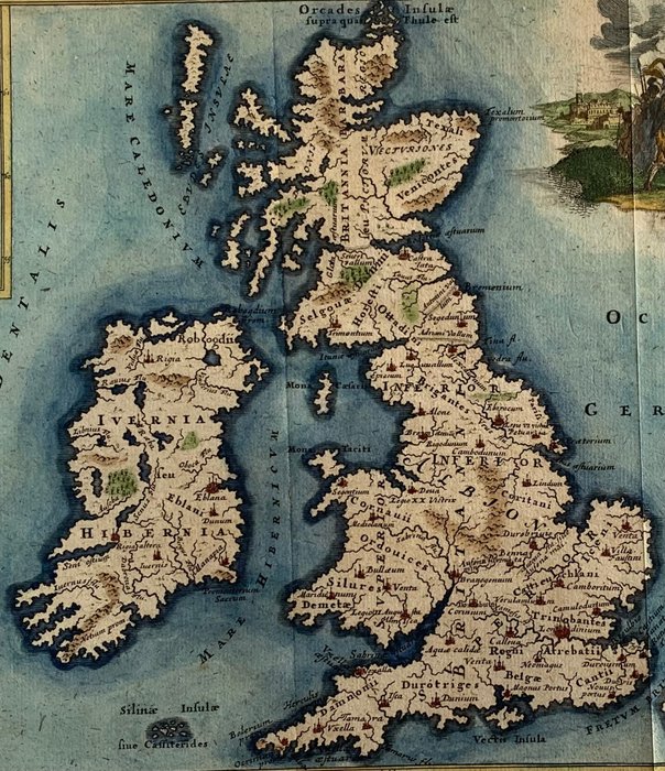 Storbritannien - Skotland, Irland, England, Wales; Christophorus Cellarius - Insularum Britannicarum Facies antiqua - 1723