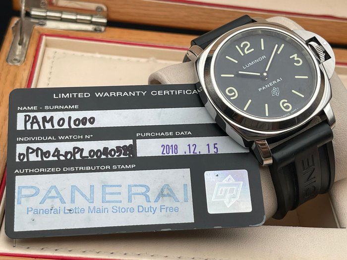 Panerai - Base Logo Luminor - 01000 - Mænd - 2011-nu