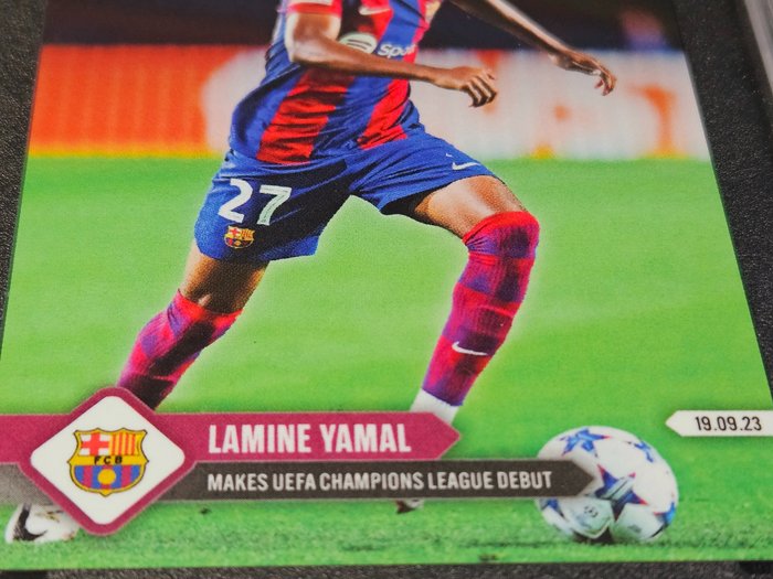 2023/24 Topps Now UCL Lamine Yamal #009 Rookie SGC 10 - 1 Graded card