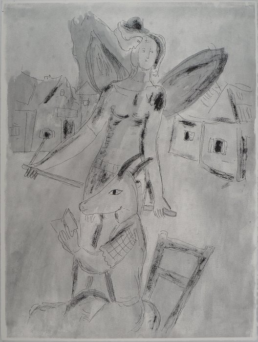 Marc Chagall (1887-1985) - Acrobate ailé