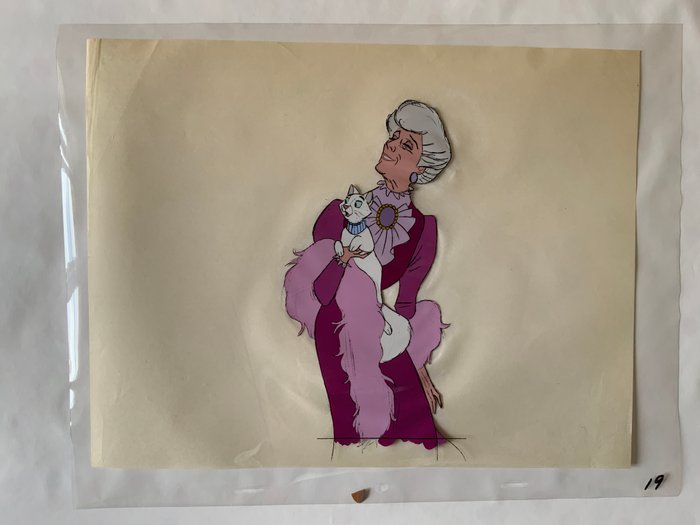 Walt Disney Studio - 1 Original celluloid (enkelt stykke) - The Aristocats - Adélaïde de Bonnefamille et Duchesse - 1970