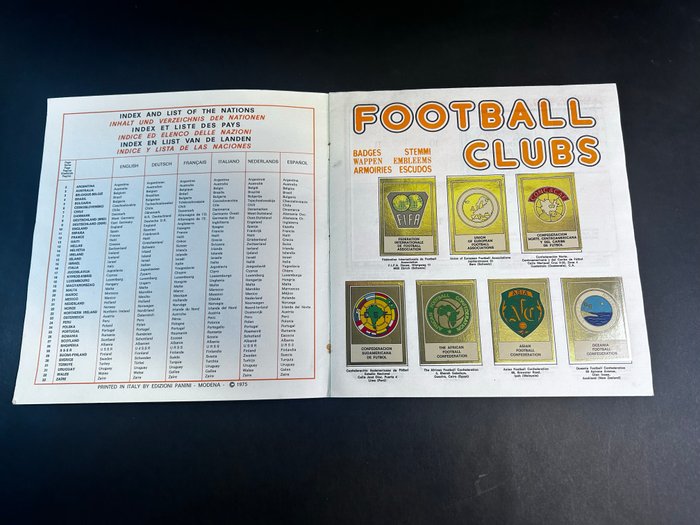 Panini - Football Clubs - 1 Complete Album