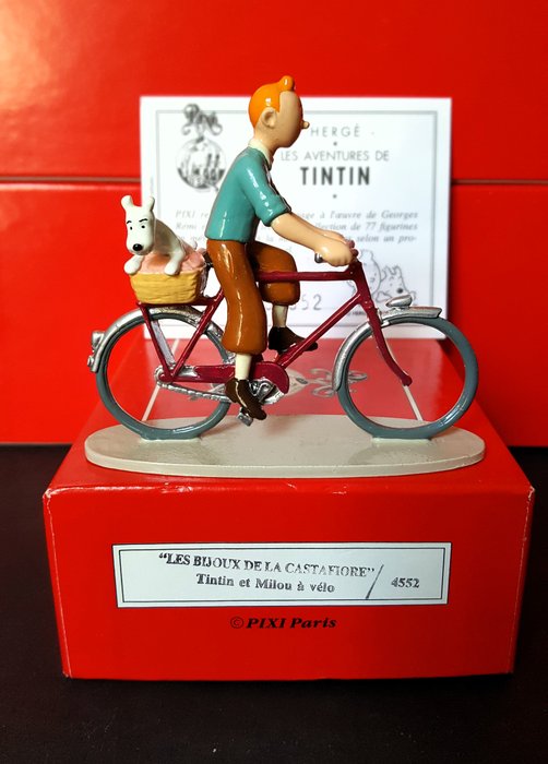 Pixi - Tintin - TIntin et Milou à vélo - Réf. 4552 - Les Bijoux de la Castafiore - 1994