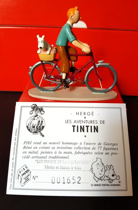 Pixi - Tintin - TIntin et Milou à vélo - Réf. 4552 - Les Bijoux de la Castafiore - 1994