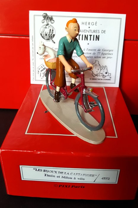 Pixi - Tintin - TIntin et Milou à vélo - Réf. 4552 - Les Bijoux de la Castafiore - 1994