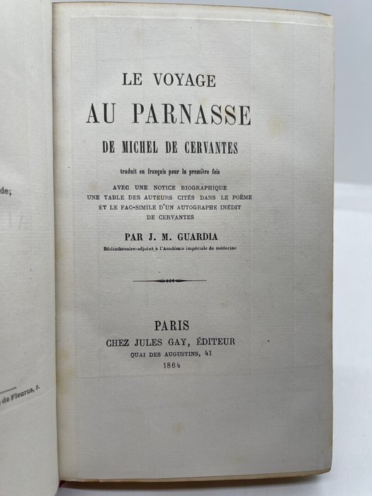 Cervantes - Le Voyage au Parnasse - 1864