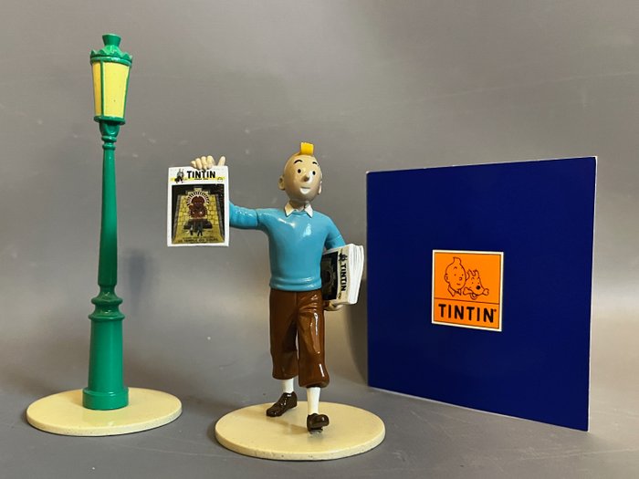 Moulinsart - Tintin - Figurine 46300 - Tintin et le réverbère - Collection Lisez Tintin