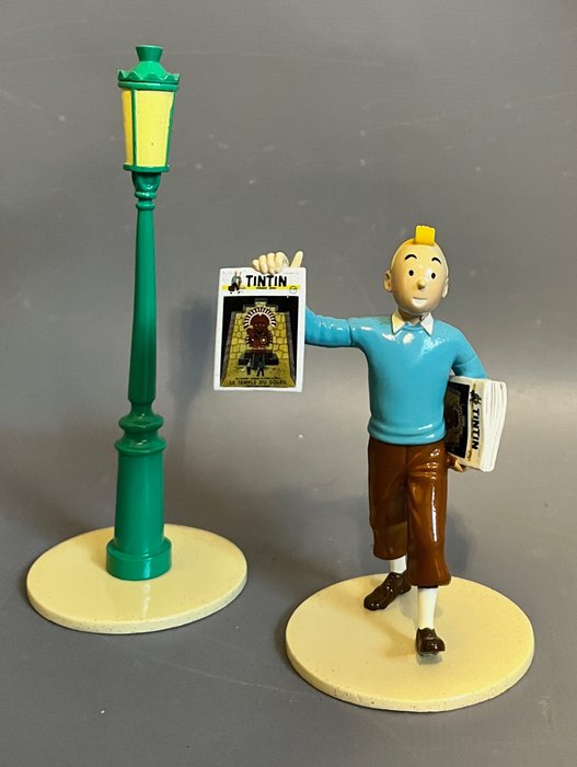 Moulinsart - Tintin - Figurine 46300 - Tintin et le réverbère - Collection Lisez Tintin