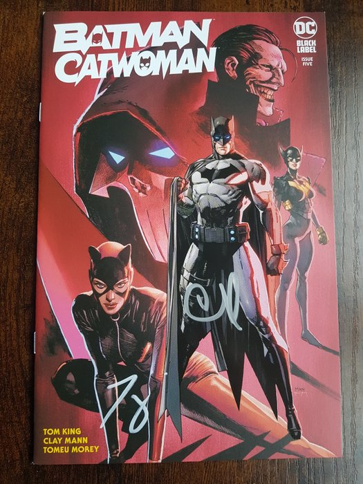 Batman / Catwoman #5 - Clay Maan Cover - Signed by Tom King and Clay Maan + COA - 1 Signed comic - 2021