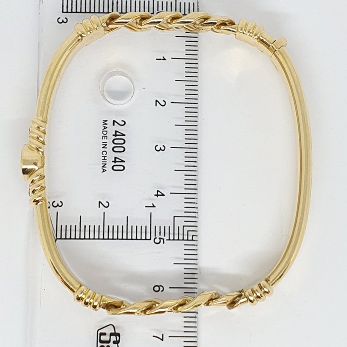 Armbånd - 18 kraat Gulguld -  0.09ct. tw. Diamant (Natur)  - Safir