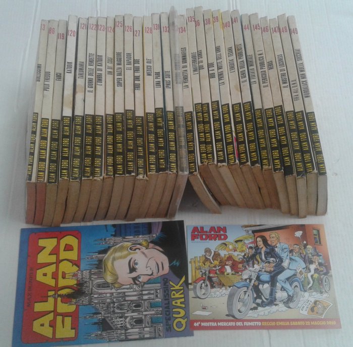 Alan Ford - Fascia 119/149 + due gadget - 30 Comic - Første udgave - 1992