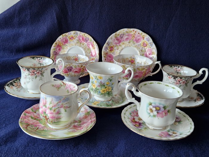 Drikke service (14) - Royal Albert - Kop og underkop - Damekopper - Tekopper - Knogleporcelæn