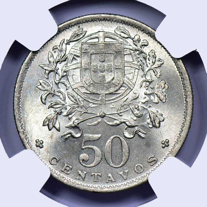 Portugal. Republic. 50 centavos 1931 - NGC - MS 65 - Rara