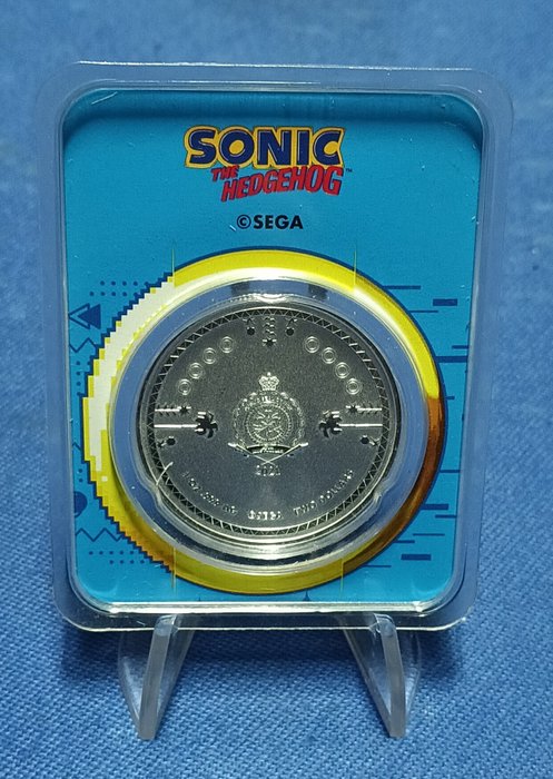 Niue. 2 Dollars 2021 Sonic the Hedgehog, 1 Oz (.999)  (Ingen mindstepris)