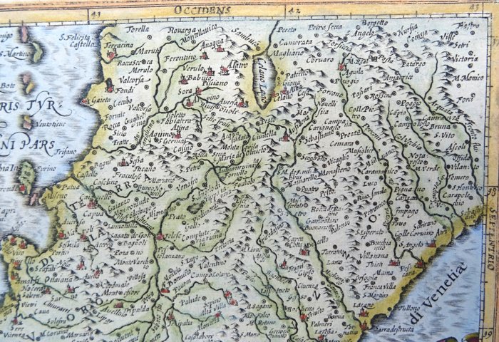 Europa - Italien / Abruzzo / Napoli / Sorrento / Capri; Hondius / Mercator / Janssonius - Abruzzo et Terra di Lovoro - 1601-1620