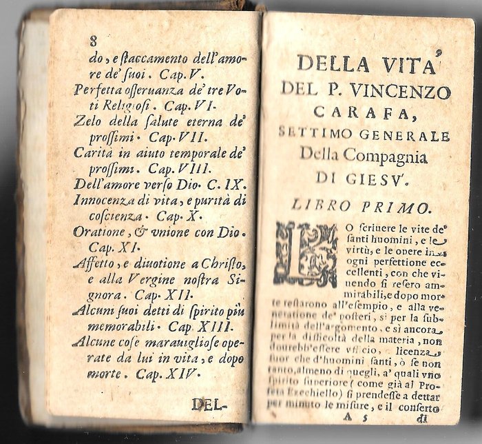 Daniele Bartoli - "Della Vita del Padre Vincenzo Carafa Settimo Generale della Compagnia di Giesu" - 1651