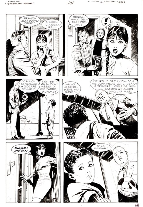 Dotti, Maurizio - 5 Original page - Dampyr #69 - "i giorni del Condor" - 2006