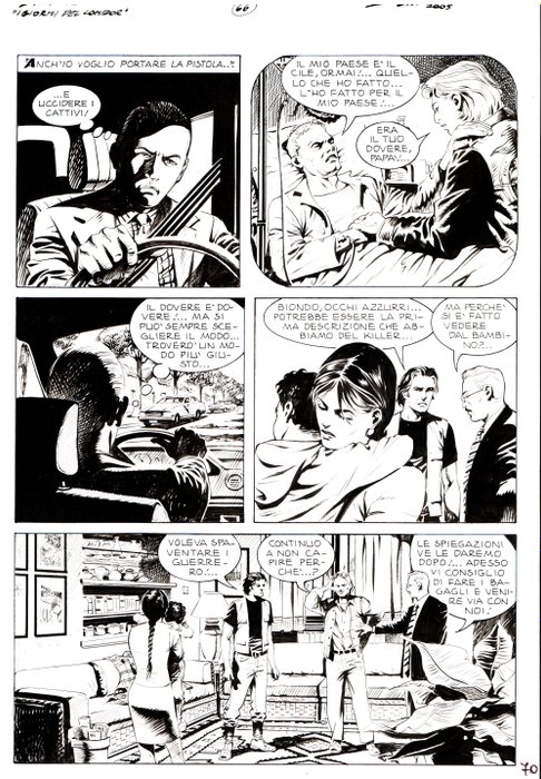 Dotti, Maurizio - 5 Original page - Dampyr #69 - "i giorni del Condor" - 2006