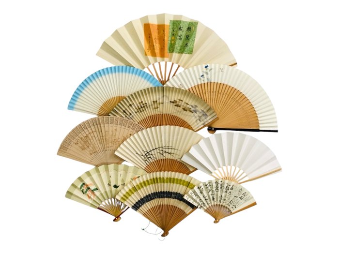 Breeze of Tradition: Japansk fansamling i 10 dele - Fra Edo Grace til moderne elegance - Japan - - Japan - Shōwa-periode (1926-1989)