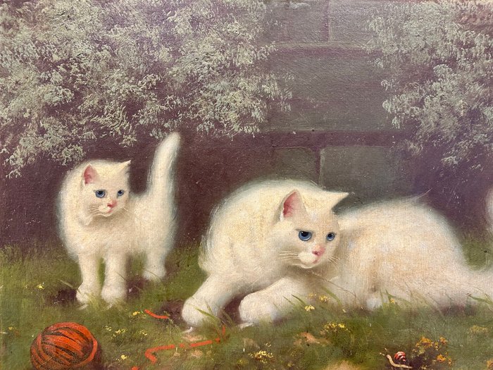 Boleradszky Beno (1885-1957) - Playing Cats