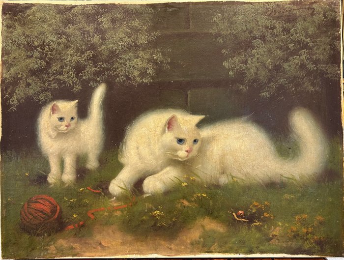 Boleradszky Beno (1885-1957) - Playing Cats