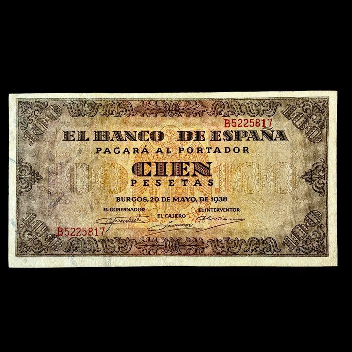 Spanien - 100 Pesetas - 1938 - Pick 113  (Ingen mindstepris)