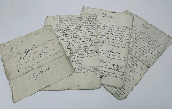 Hilario Cartagena (Presbítero) - Conjunto de documentos manuscritos sobre papel Arzobispado de La Plata de los Charcas (Sucre) - 1768