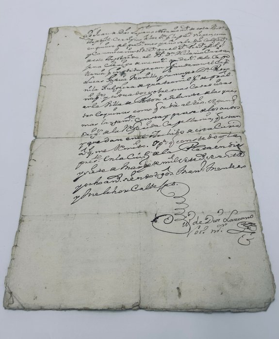 Hilario Cartagena (Presbítero) - Conjunto de documentos manuscritos sobre papel Arzobispado de La Plata de los Charcas (Sucre) - 1768