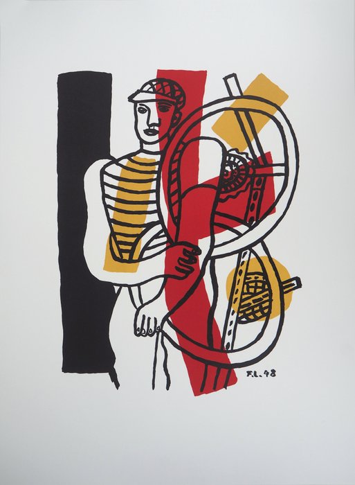 Fernand Léger (1881-1955) - Cycliste et son vélo