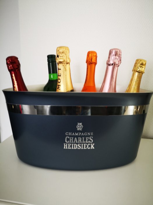 XXL Charles Heidsieck Maxi Champagnerkühler - Champagne køler -  Isspand - Aluminium